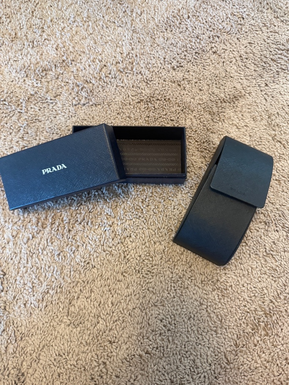 Prada Black Sunglass  Case with Box